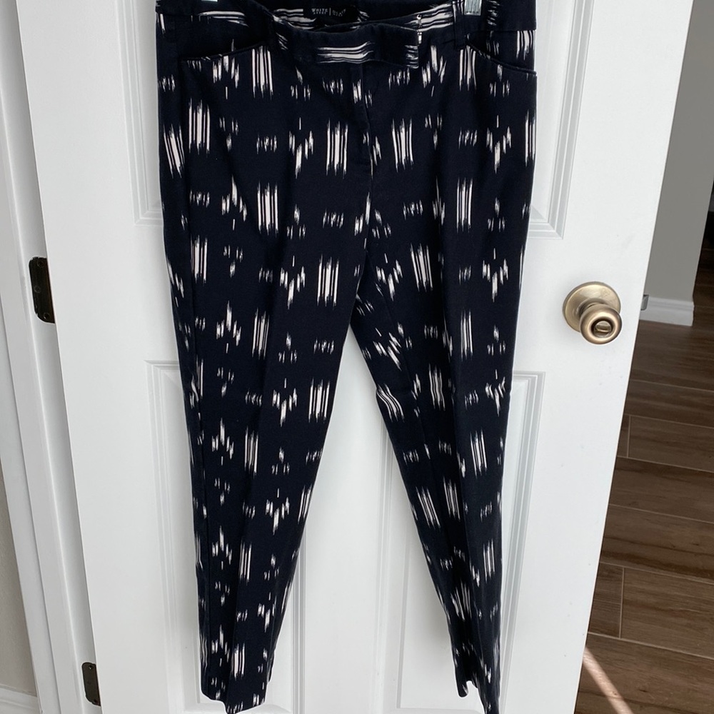 Black and white cute slim ankle
